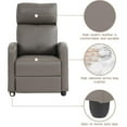 thumbnail image 5 of BestOffice Modern for Living Room Recliner Sofa Reading Chair Winback Single Sofa Theater Seating Lounge with PU Leather Padded Seat Backrest,Grey, 5 of 6