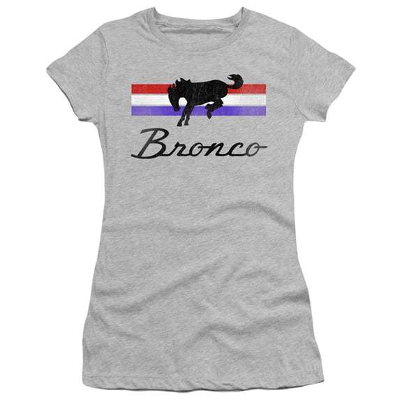 Ford Bronco Bronco Stripes S/S Junior Women's T-Shirt Sheer Athletic Heather