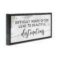 thumbnail image 3 of Stupell Industries Motivational Beautiful Destinations Inspirational Painting Black Floater Framed Canvas Art Print Wall Art, 31 x 14, 3 of 9