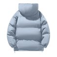 thumbnail image 4 of QHRMKOG Winter Coats for Men Warm Thicken Puffer Jackets Waterproof Hooded Jacket Trendy Cotton-Padded Outerwear Blue M, 4 of 4