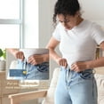 thumbnail image 5 of 4Pack Button Extenders for Pants, Denim Waist Extenders (Blue/White, 3.1x1.5inch), 5 of 7