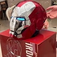 thumbnail image 2 of Casco Iron Man Mk5 de Los Vengadores 1/1, transformable, portátil, con activación por voz, con apertura y cierre eléctricos, colección decorativa, 2 of 5