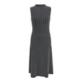 thumbnail image 1 of Vestido Midi George para Mujer, Rayado Vertical Negro Talla G, 1 of 4