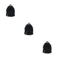 thumbnail image 1 of Decodeary Stylish Unisex Backpack With Large Capacity And Adjustable Straps Durable Cloth School Backpack School Bag Book Bag black 3Set, 1 of 6