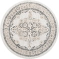 thumbnail image 5 of Unique Loom Parker Collection Area Rug - Merakli (5' Round Ivory/Black), 5 of 6