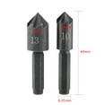 thumbnail image 1 of Chamfer Bit,7 Flute 82 Degrees 1/4" Hex Shank High Carbon Steel Countersink Cutter Bits For Wood, Plastic And Other Soft Material2pcs, 1 of 8