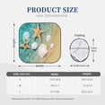 thumbnail image 3 of Bingfone Starfish And Seashell On The Summer Beach Print 2-Piece Sun Shade Front Windshield - Foldable Car Front Window Sunshades For Most Sedans Suv Truck - Small, 3 of 7