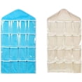 thumbnail image 1 of Columna de almacenamiento colgante, bolsa de almacenamiento colgante transparente multicapa con 16 bolsillos para zapatos, ropa interior, joyería, 1 of 5