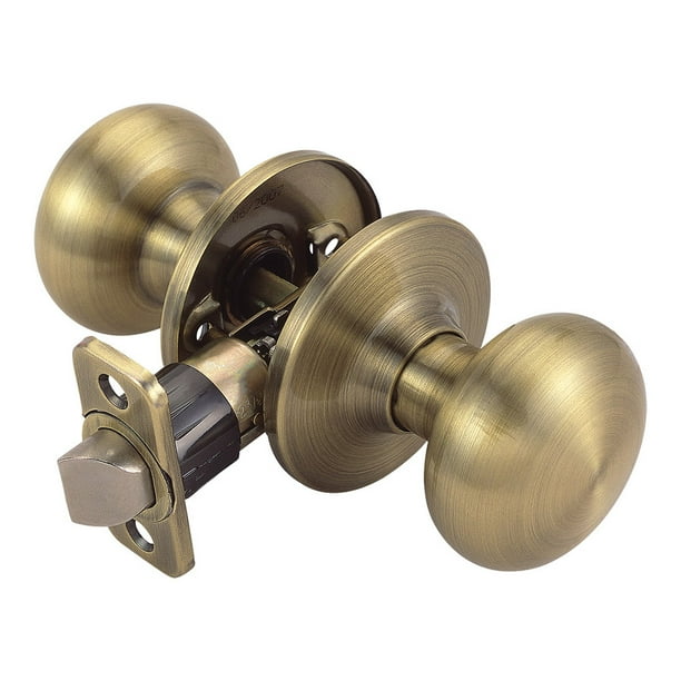 Design House 755249 Pro Cambridge Hall and Closet Door Knob, Antique