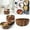 Brown, variant on Solid Wood Serving Bowl for Cereal Soup Rice and Fruit Natural Wooden Tableware Kitchen Dining