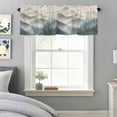thumbnail image 5 of Spring Mountains Window Valance for Kitchen, Water Ink Painting Forest Nature Scenery Rod Pocket Short Curtain for Small Windows, Light Filtering Decorative Valance, 56 x 16 Inch, 5 of 9