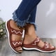 thumbnail image 4 of Zapatillas de punta abierta con tacón inclinado para mujer, sandalias cómodas, sandalias informales cómodas para la playa Wmkox8yii  hj789, 4 of 6