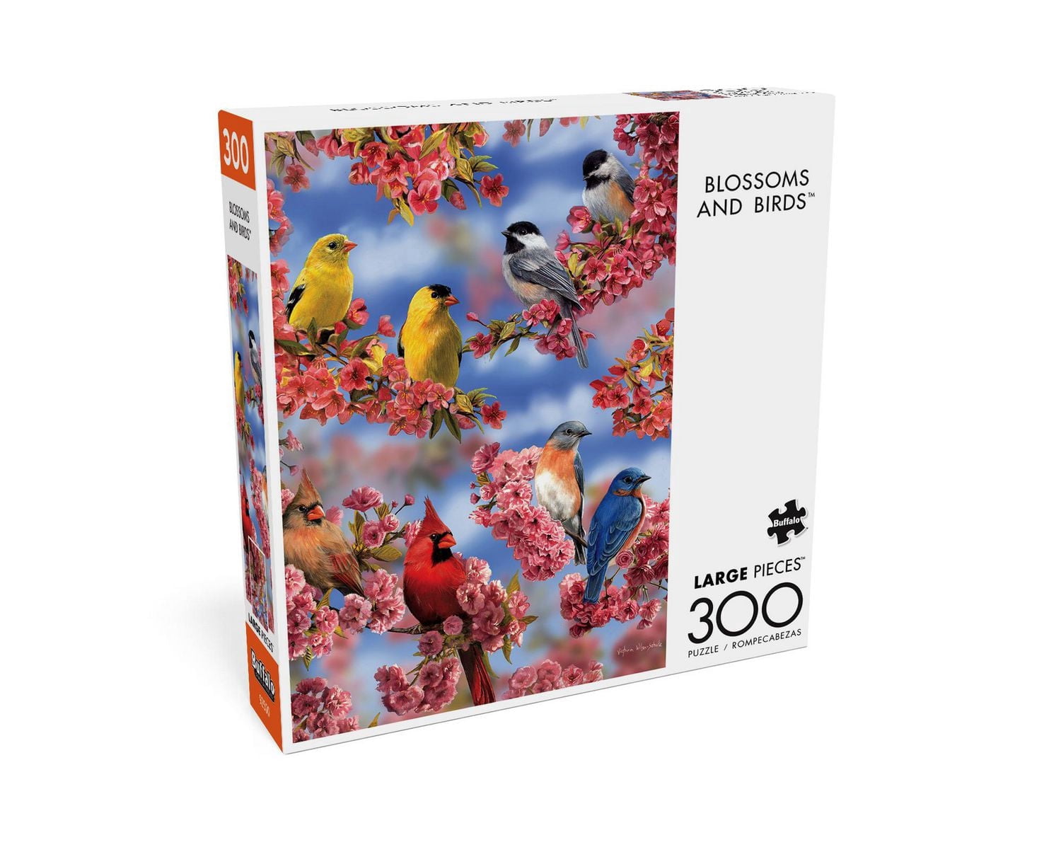 Buffalo Games - Large Pieces - Blossoms and Birds - 300 Piece Jigsaw Puzzle