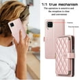 thumbnail image 3 of Allytechgroup for Samsung Galaxy A22 4G Wallet Case, Premium PU Leather Magnetic Buckle Zipper Pocket Card Slots Flip Stand Protective Cover with Hand Strap & Shoulder Strap - Rosegold, 3 of 12