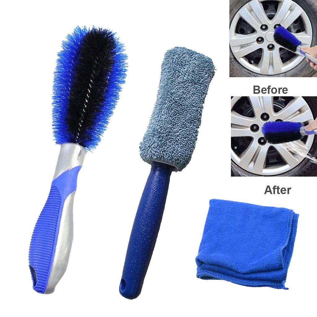 Wheel Clean Optimal Wheel Effective Cleaning Brush Washing Brush With Cloth
