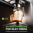 thumbnail image 5 of NutriChef 20-Bar Espresso Machine with Milk Frother, 1.8 Qt Removable Water Tank, Stainless Steel Coffee Maker for Espresso, Cappuccino, Latte & Americano, 5 of 8
