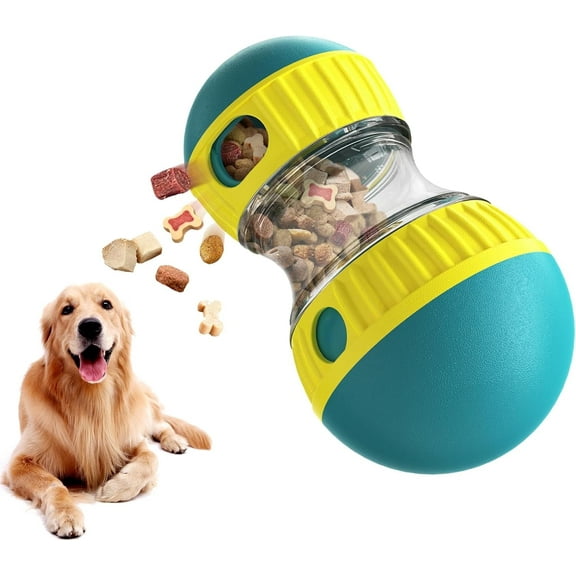 Dog Puzzle Toys,Adjustable Slow Feeder Dog Bowls,Rolling Treat Dispensing Dog Toys for Brain Stimulation,Interactive Dog Toys for Boredom