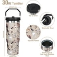 thumbnail image 3 of 30 oz Horse Tumbler With Handle and Straw, 30oz Horse Flip Straw Tumbler Insulated Coffee Travel Mugs Cup Water Bottle Horse Gifts for Horse Lovers Women Girls, 3 of 6