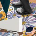 thumbnail image 2 of Yayeee Doormat for Inside 20"x32" Absorbent Low-Profile Washable Non-Slip Rubber Backed Entryway Rug, Purple Flowers, 2 of 8
