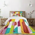 thumbnail image 3 of Ambesonne Wine Quilted Bedspread Set 2 Pcs, Colorful Abstract Drinks, Twin Size, Multicolor, 3 of 6