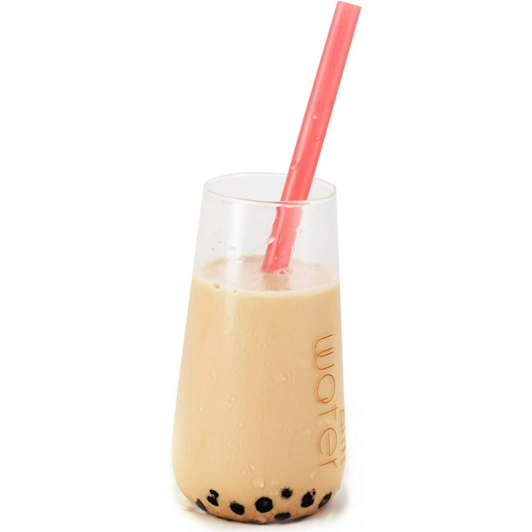 100pcs Big Milkshake Straws Bubble Boba Milk Tea Plastic Thick Straws  Smoothie Cold Drinking Drinkware Bar Accessories - AliExpress