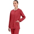 thumbnail image 4 of Cherokee Snap Front Scrub Jackets for Women, Workwear Revolution Soft Stretch WW310, 4 of 9