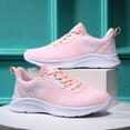 thumbnail image 1 of CAICJ98 Chaussures de Course pour Femmes Chaussures de Course Respirantes avec Coussin d'Air, Rose, 1 of 5