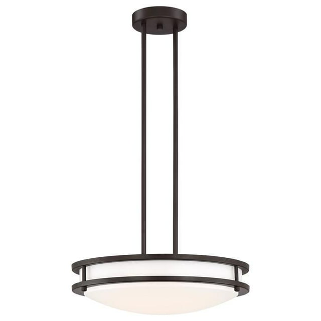 Access Lighting 20469LEDD-BRZ-ACR 16 in. Solero LED Semi Flush Mount Convertible Ceiling Light, Bronze