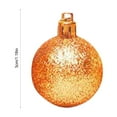 thumbnail image 2 of Hwkond Christmas Ornaments Balls Clearance Christmas Pendant Decorative Shatterproof Christmas Tree Pendants Hanging Christmas Balls Ornaments Set Pack Of 24Pcs,Orange,(1.18in), 2 of 8