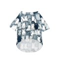 thumbnail image 4 of Lightweight Dog Sweatshirt Colorful Animal Print Pet Shirt Breathable Casual Puppy Apparel Soft Short Sleeve Pet T-Shirt for Small Medium Dogs Cats Gray 1 Pack, 4 of 6