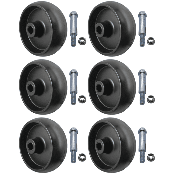 Parts 4 Outdoor 6Pk Deck Wheel Roller and Hardware for John Deere GX10168 R11819 210-051 72-119