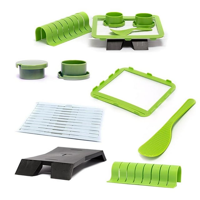 Toystoory Kit para hacer sushi, herramienta para hacer sushi de plástico, rollos de sushi DIY, herramienta de sushi para cocina para principiantes Cocina y Comedor Toystoory HA034481-00