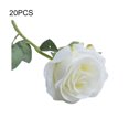 thumbnail image 4 of 20 Pieces/Kit Fake Roses Portable Solid Color Simulation Household Wedding Party Artificial Flower Branch Photography Prop, 4 of 10