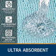 thumbnail image 2 of Wozola Chenille Bath Mat 36 x 24 Inch, Extra Soft Absorbent Bathroom Rug, Non Slip Rubber Backing, Quick Dry Machine Washable Bath Rug for Bathroom Floor, Tub and Shower,Blue, 2 of 6