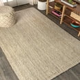 thumbnail image 4 of JONATHAN Y NATURAL FIBER 8 x 10 Area Rug, Hiro Hand Woven Chunky Jute - Ivory, NFR103A-8, 4 of 9