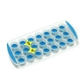 thumbnail image 2 of 4 Push Out Ice Cube Trays Easy Pop Out Round Cubes Flexible Silicone Bottom Tray, 2 of 5