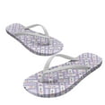 thumbnail image 2 of Psesaysky Tulip and Butterflies Printed Flip Flops Purple Sandals for Women Big Girls Soft Footbed Comfortable Durable Bathroom Sandals, 2 of 7