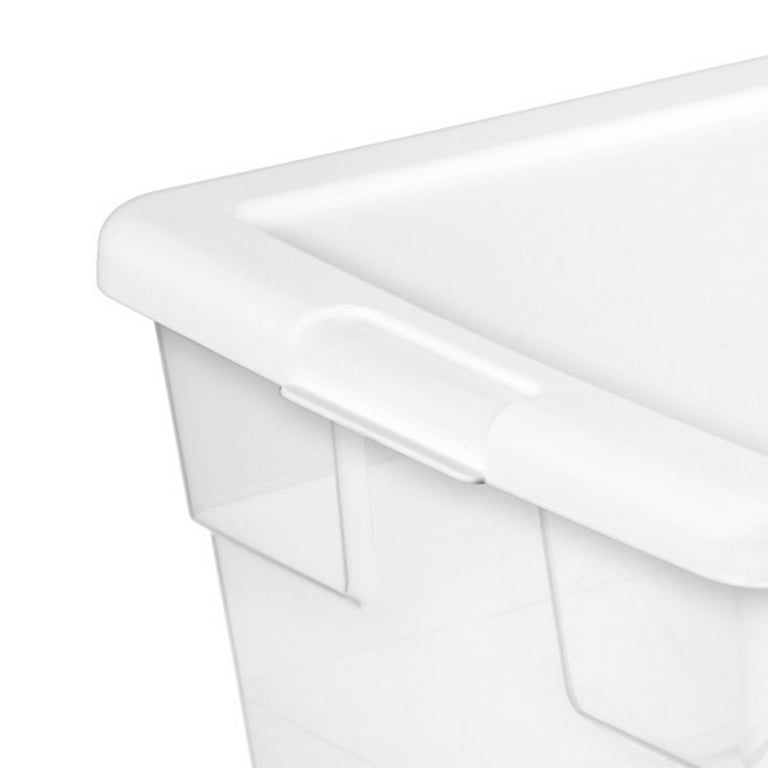Sterilite 16 Qt Stackable Clear Plastic Storage Container w/ Lid, (36 Pack)  