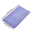 thumbnail image 2 of SugarBloom Small Stone Coral Fleece Floor Mat, 15.7x23.6 inch Non-Slip Bathroom Rug, Easy to Maintain Absorbent Mat for Shower Tub, Machine Washable,Gray, 2 of 5