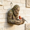 thumbnail image 7 of Bird Feeder, Waterproof Outdoor Resin Garden Art Sculpture with Hidden Keyhole Hanger, Tree/Wall Mounted Sasquatch Decor, Unique Gift for Nature Lovers & Garden Enthusiasts, 7 of 7