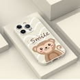 thumbnail image 4 of Agregue estilo y protección con una exclusiva funda plateada mate con dibujos animados para iPhone 15 Pro Max y más, 4 of 4