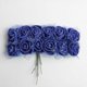 thumbnail image 4 of 144x Artificial Miniature Foam Rose Flower Wedding Bouquet DIY Royal Blue, 4 of 5