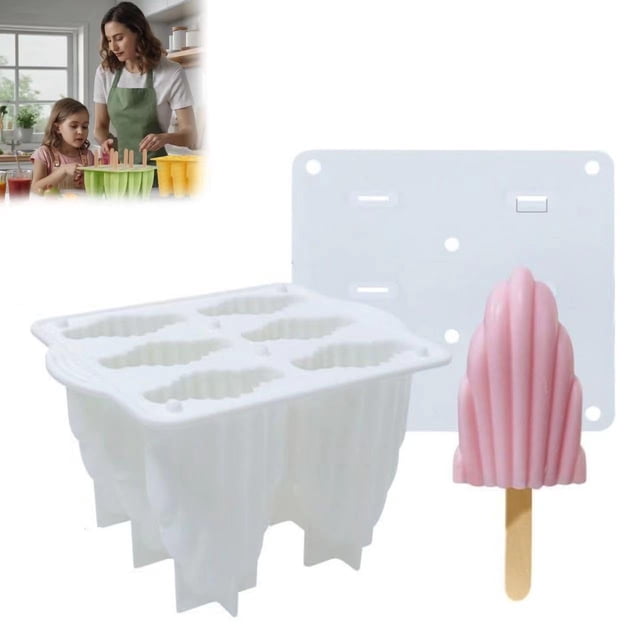 Moldes para paletas, moldes para paletas de silicona, molde reutilizable para paletas de hielo, moldes para paletas de silicona sin BPA, molde para helado de fácil liberación