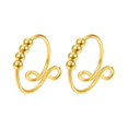 thumbnail image 1 of 2 Pieces Of Silver Single-turn Spiral-turn Rotating Rings Anti-stress And Anxiety Ring Rings, 1 of 7