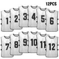thumbnail image 1 of Tignapoo 12-Pack Adult Reversible Team Vests with Numbers 1-12, Breathable Sports Jerseys in Various Colors for Football and Basketball Practice, 1 of 6