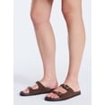 thumbnail image 2 of Free Assembly Women's Double Strap Footbed Slide Sandals, 2 of 9