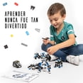 thumbnail image 3 of JitteryGit Robot Policía Juguete de Construcción de Tallos para Niños | Regalo para Niños de 6 7 8 9 10 11 Años, 3 of 8