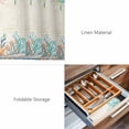 thumbnail image 6 of Placemats Set of 6, Beige Coastal Woven Placemat, Linen Place Mats for Kitchen/Dining Tables, Summer Nautical Beach Coral Starfish Washable Table Mats for Party, 6 of 8