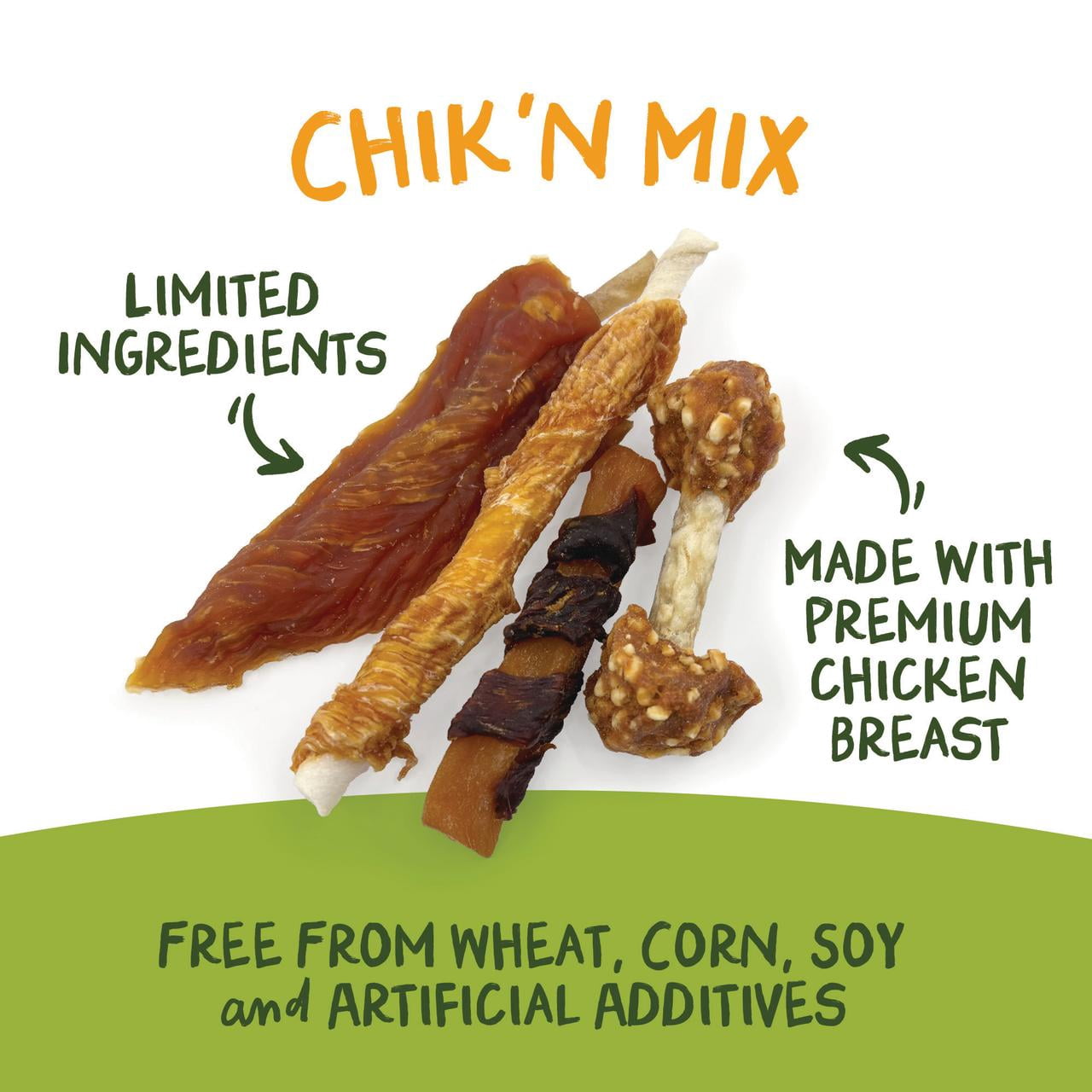 Pet ‘n Shape - Chik ‘n Mix Variety Pack – Natural Chicken Puppy Treat Mix, Dog Rewards and Snacks – 16 Ounces
