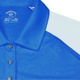 thumbnail image 2 of Monterey Club Women's Rose Emboss Contrast Golf Polo Shirt #2446, 2 of 3